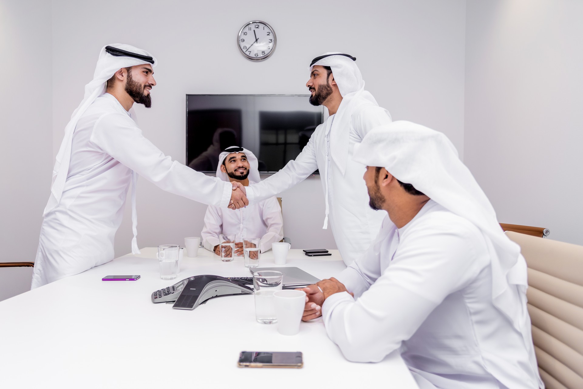 Group of businessmen in Dubai